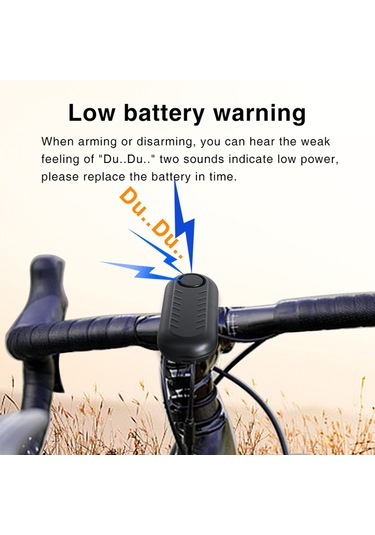 Geeksen 110db Titreşim Sensörlü Su Geçirmez Alarm Sistemi - Bisiklet, Motorsiklet, Golf Arabası İçin Uzaktan Kumanda İle Güvenlik Aksesuarı Zxc400d