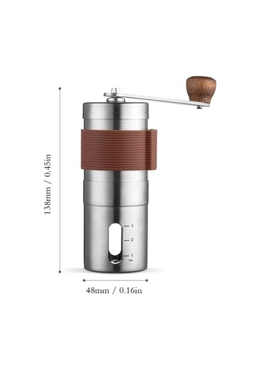 Pazly Manuel El Kahve Değirmeni, Seramik Çapaklı, Gümüş Renk Gümüş