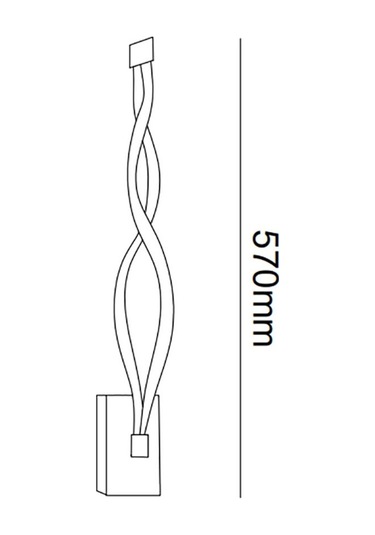 Tra74123 Eco 50 Cm Led Aplik Opposıte Beyaz