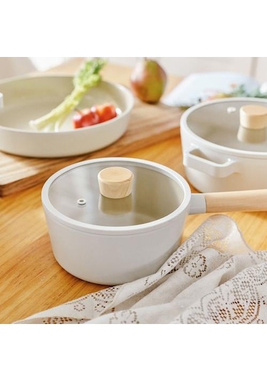 Neoflam Fika Cam Kapaklı 18Cm Sos Tenceresi