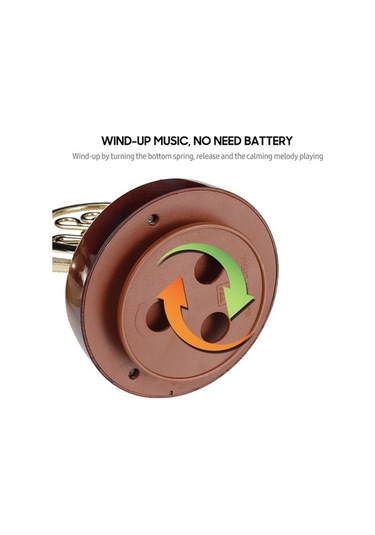 Ulzyvf Doğa Müzik Kutusu - Pirinç Üflemeli Çalgı Minyatürü Korno, Trompet Veya Saksafon Seçenekli - Mekanik Kurmalı Müzik Kutusu