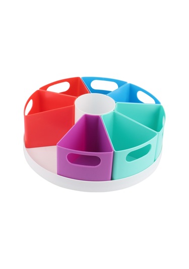 Anjiexun 360 Derece Dönebilen Masaüstü Kırtasiye Kutusu, Kozmetik Saklama Kutusu Diğer