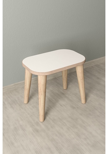 Çocuk Oyun Ve Aktivite Masası - 1 Tabure - Gri Sepetli Beyaz-gri Beyaz - Gri