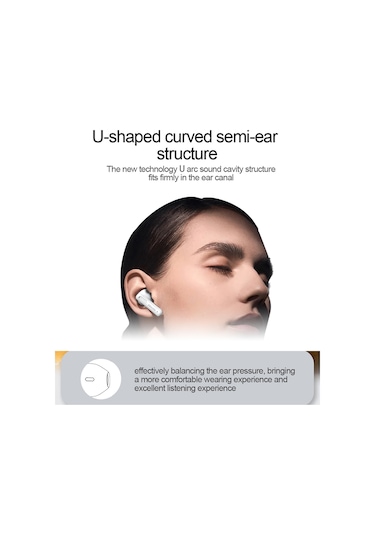 Leezsing Siyah Tws Bluetooth Kulaklık, Spor İçin Ergonomik, Gürültü Engelleme, 13mm Dinamik Bobin, Uzun Pil Ömrü, Bt 5.3