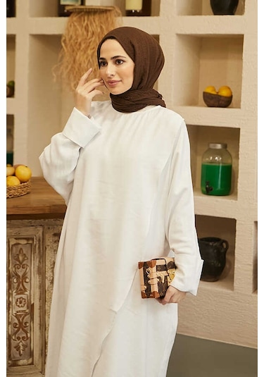 Neways 6394-standart Tunik Beyaz