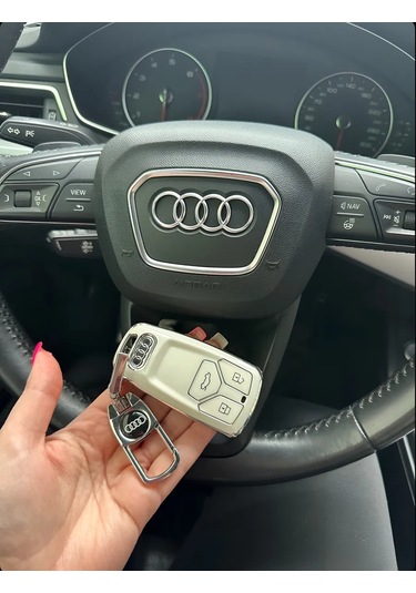 T-carbon Audi Audi İçin Silikon Anahtar Kılıfı A4 A5 A6 Q3 Q5 Q7 Q8 286764970