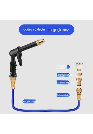 Yüksek Basınçlı Su Tabancası Bahçe Sulama Nozulları