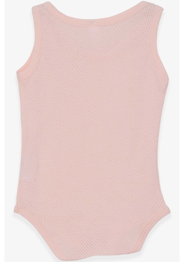 Breeze Kız Bebek Çıtçıtlı Body Jakarlı 9 Ay-3 Yaş, Somon-somon Somon
