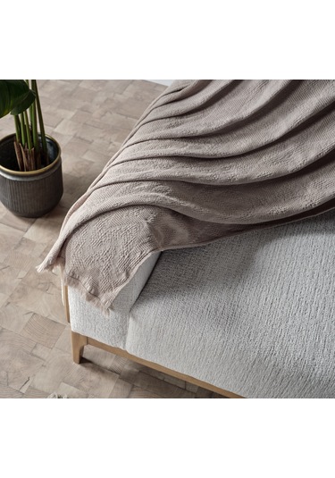 Adora Koltuk Şalı Bej - 130x170 Cm