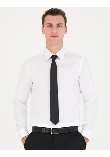 Pierre Cardin Erkek Beyaz Basic Gömlek 50277147-vr013 Beyaz