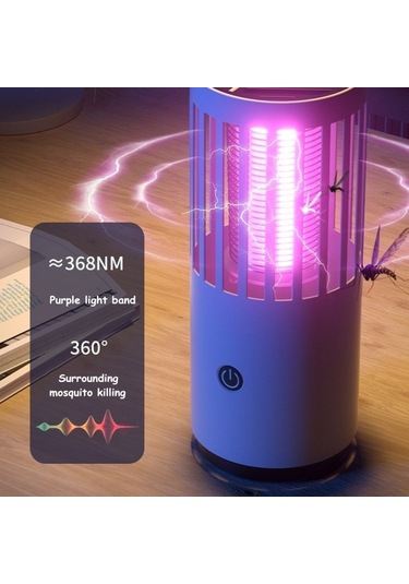 Daı Heart Electric Mosquito Killer Lamp Outdoor Household Photocatalyst Mosquito Killer,style: Usb Direct Plug, Size:usb Direct Plug