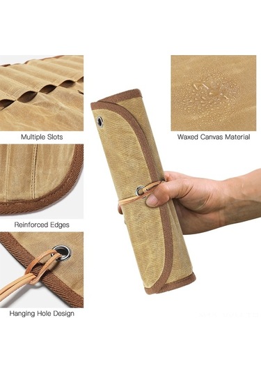 Dancemonkey Kampanya Çantası - 11 Parça Paslanmaz Çelik Yemek Takımı Çatal, Kaşık, Çubuk - Outdoor, Piknik İçin Sarı Sarı