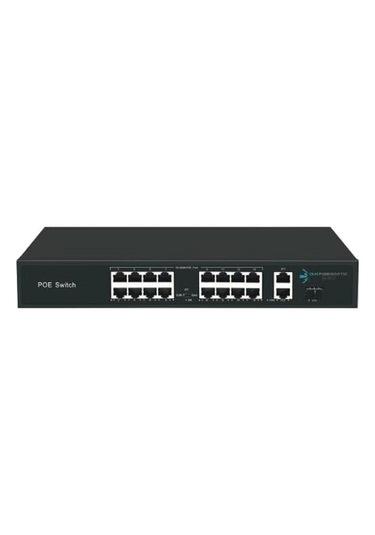 16port 200w Full Poe 08ods-16p2u-200 10/100 2x-uplınk Yönetilemez Switch-126319