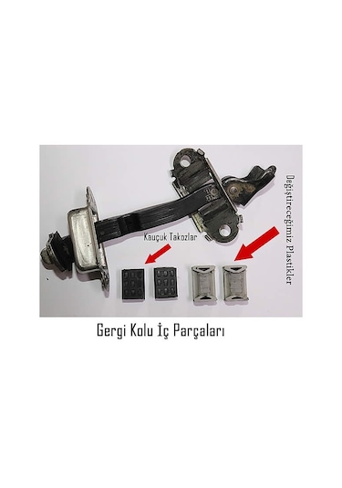 Barrer Nissan X-Trail T30 Kapı Gergi (Limitör) Tamir Kiti 2001-2007