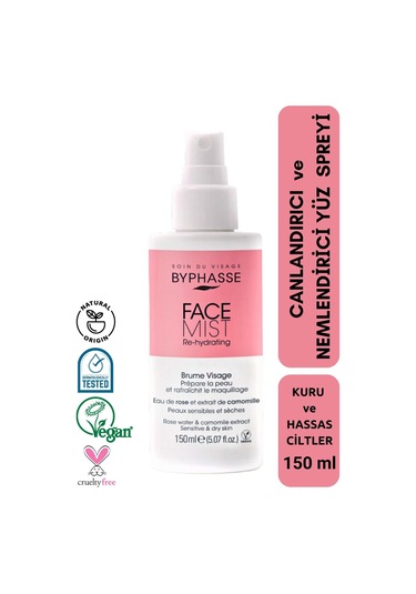 Byphasse Canlandırıcı ve Nemlendirici Yüz Spreyi 150 ML