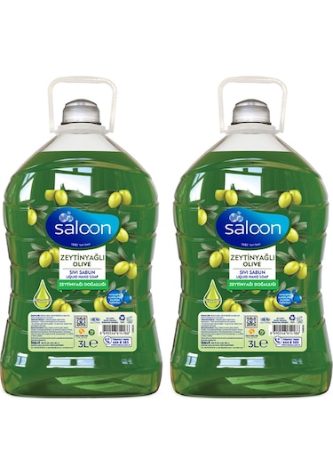 Saloon Zeytinyağlı Sıvı Sabun 2 x 3 L