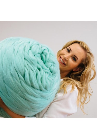 Reedark Kalın İplikle Kolay Örgü Battaniye - Ev Dekoru Ve Hediye İçin Yumuşak Ve Sıcak Pembe