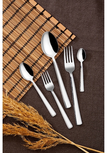 Cooker 60 Parça Milas Paslanmaz Çelik Çatal Kaşık Seti Ckr2185 Çelik