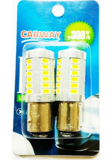 Carway Tek Duy 93 2'li Geri Vites Led Sinyal Stop Ampulü Beyaz Renk