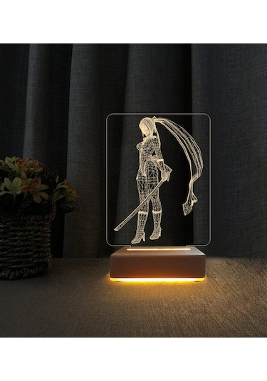 Ninja Anime 3d Led Masa Lambası