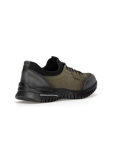 Voyager 9393 Kadın Hakiki Deri Casual Ayakkabı Haki Haki