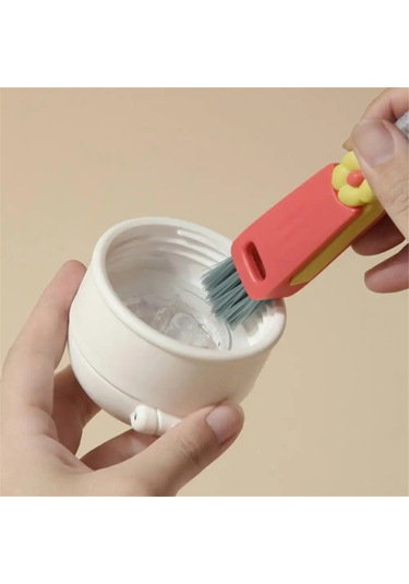 Skycity 3'lü Fantezi Temizlik Fırçası Seti - Bardak Ağızı, Boşluk Ve Köşe Temizliği İçin Çok Amaçlı Pp Malzeme