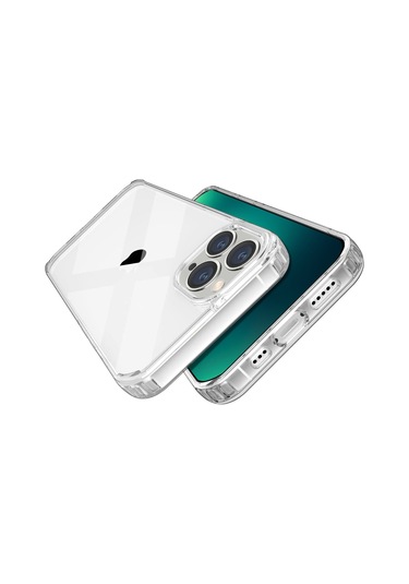 Logis iPhone Uyumlu 13 Pro Max 6.7 Şeffaf Kılıf Silikon Koruma