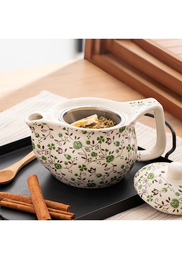 Kosova Dem-132 Isıya Dayanıklı Porselen Demlik 400 Ml Çok Renkli