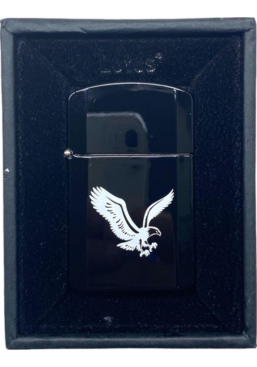 Lotus Benzinli Çakmak Siyah Kartallı 309145