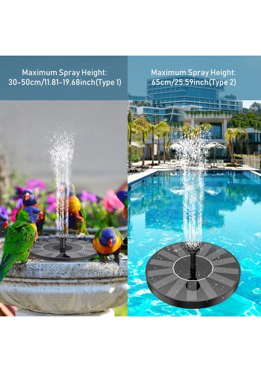 6 Nozullu 1w Serbest Daimi Su Güneş Çeşmesi Pompası