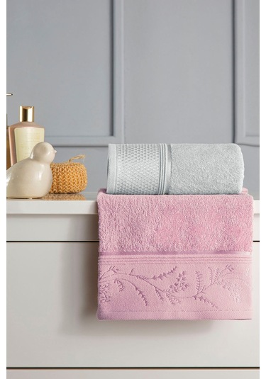 Ditsy Aile Seti Pembe - Gri