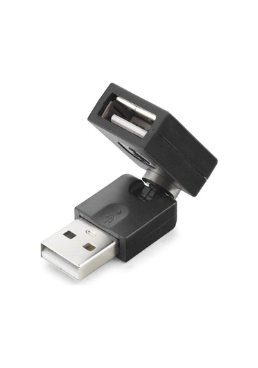 Büro Ev Ofis Cihazları İçin Siyah Mafsallı Usb To Usb F Dönüştürücü