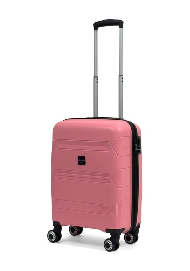 Lucas Polipropilen Kırılmaz Valiz, Kabin Boy Pembe