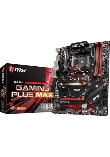 MSI B450 Gaming Plus Max AMD B450 4133 MHz (OC) DDR4 Soket AM4 ATX Anakart