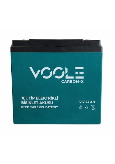 Voole 12v 24 Ah Elektrikli Bisiklet Jel Aküsü 5li Set 2026 Üretimi