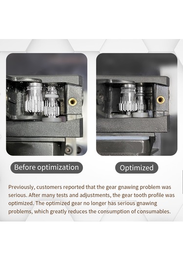 Xiyyadms 3d Yazıcı Aksesuarı Bmg İki Tekerlekli Ekstrüzyon Dişlisi Geliştirilmiş Sürüm - Tapa Sız - Tekli Paket - 1.75mm Filament Uyumlu - Hassas Ve Sabit Ekstrüzyon