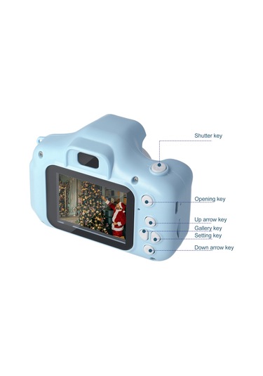 Dofolink Çocuklar İçin Yüksek Kaliteli Dijital Fotoğraf Makinesi - 1080p Video, 2.0" Lcd Ekran, Renkli Hediyelik Paket Pembe Pembe