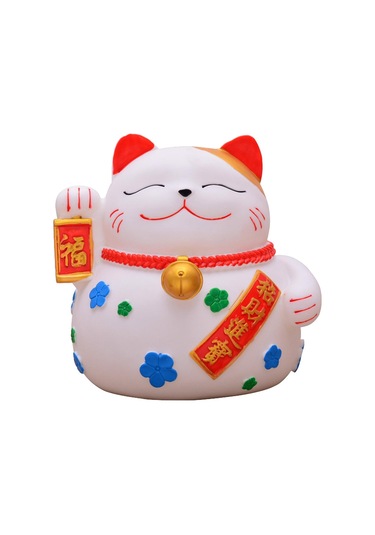 Dolıty Şanslı Kedi Kumbara Para Değişimi Pot Porsperity 16cmx14cmx17cm