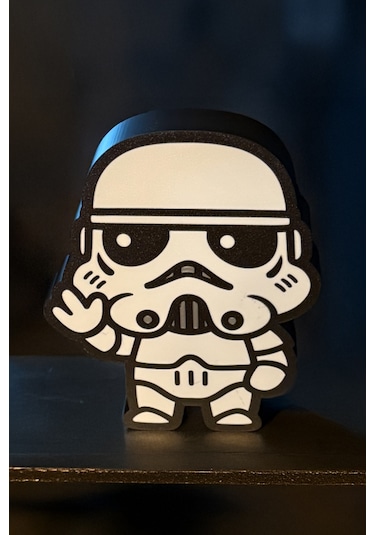 Star Wars Stormtrooper Tasarımlı Gece Lambası Dekoratif Aydınlatma Çok Renkli