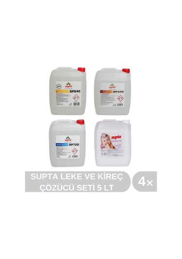 Supta Leke ve Kireç Çözücü Seti 4 x 5 L