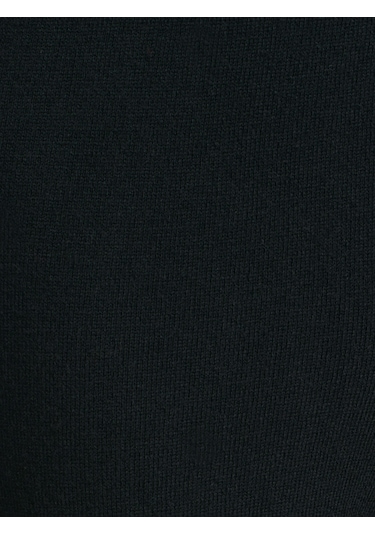 Dilvin 70163 Beli Lastikli Yünlü Triko Pantolon-siyah Siyah