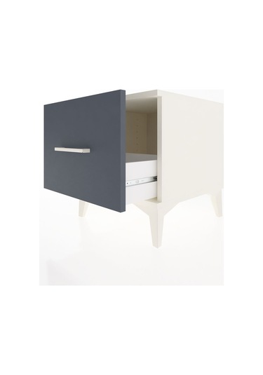 Hyperion Komodin Tek Çekmeceli 44x44x48 Aytaşı-antrasit Aytası