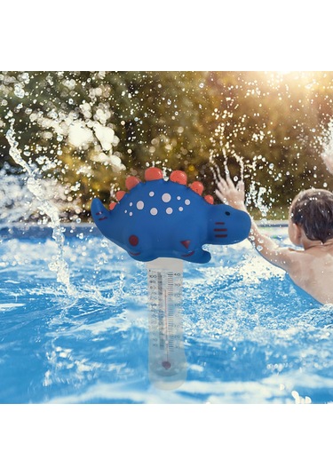 Homyl Jakuzi Yüzme Havuzu Için Yüzer Havuz Termometre Mavi