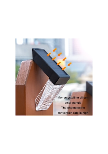 Cbtx Bahçe Aydınlatma Dış Mekan Su Geçirmez Avlu Koridor Basamakları Led Güneş Işığı Sıcak + Renkli Işık