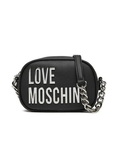 Love Moschino Logolu Ayarlanabilir Zincir Askılı Kadın Çapraz Çanta Jc4026pp1mkd000b Nero