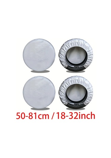 Dashanshop 27-29 Inch 4 Adet Araba Lastik Kılıfı Sedan Karavan Suv Dayanıklı Koruma