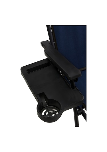 Natura 4 Adet Kamp Sandalyesi Dikdörtgen Bardaklıklı - Lacivert