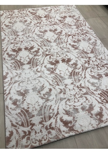 Dinarsu Halı Divina 150X233 Dı-005 Pudra Pembe Beyaz 4 M2 Halı !