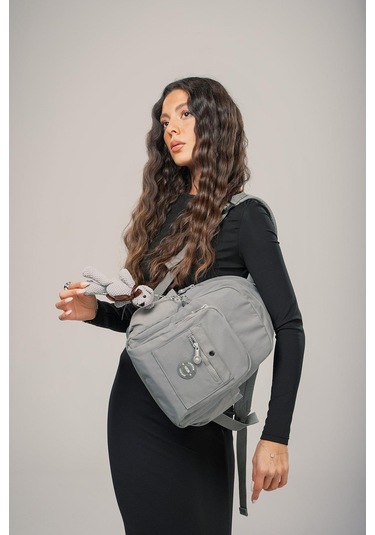 Ççs Kadın 17952 Sırt Çantası Gri
