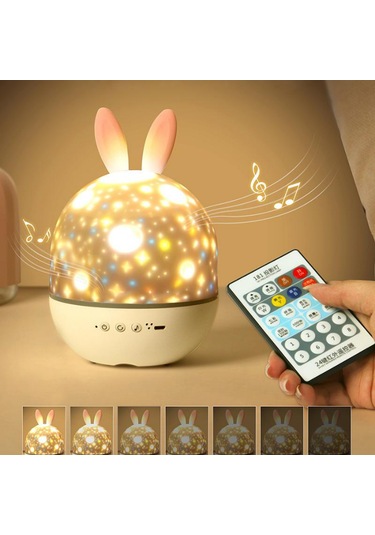 Çocuklar İçin 21 Filmli 8 Müzikli Hareketli Projektör Gece Lamba